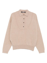 Jacquemus La Maille Vareuse Wool-Cashmere Polo Shirt Beige Beige