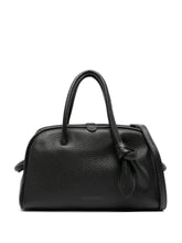 Jacquemus The Small Turismo Calf Leather Tote Bag Black
