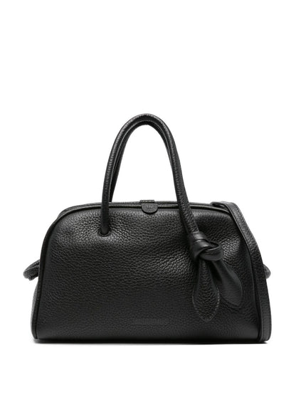 Jacquemus The Small Turismo Calf Leather Tote Bag Black