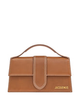 Jacquemus The Big Bambino Top-Handle Calf Leather Bag Leather Brown