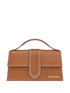Jacquemus The Big Bambino Top-Handle Calf Leather Bag Leather Brown