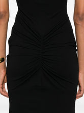 Jacquemus La Robe Alba Sleeveless High Neck Black Maxi Dress Black