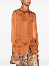 Zimmermann Embroidered silk shirt Brown