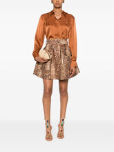Zimmermann Silk Embroidered Long-Sleeve Shirt Brown brown
