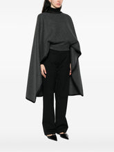 Emporio Armani Dark Grey Wool Belted Jacket with Button Fastening Grey