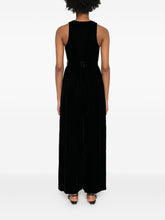 Emporio Armani Long Silk-Nylon Dress Black