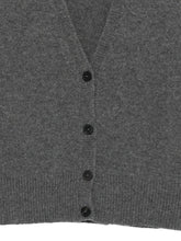 Emporio Armani Cashmere Wool V-Neck Sleeveless Vest Grey
