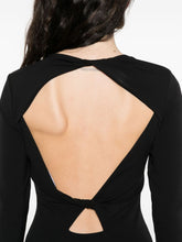 Emporio Armani Silk-Blend Black Cocktail Dress Black