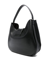 Emporio Armani Calf Leather Top Handle Shoulder Bag Black Black