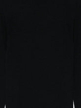 Emporio Armani Ribbed Wool Mock Neck Sweater Black Black