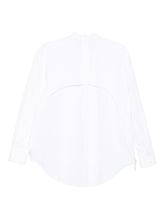 Emporio Armani White Cotton Mandarin-Collar Shirt White