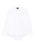 Emporio Armani White Cotton Mandarin-Collar Shirt White