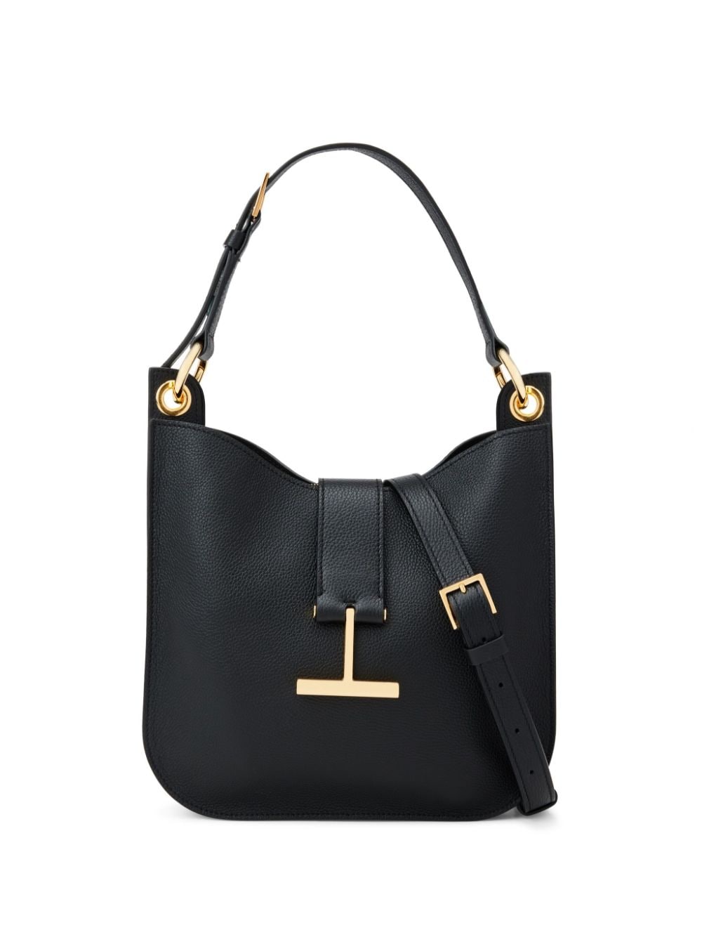 Tom Ford Small Tara leather tote bag black
