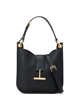Tom Ford Small Tara leather tote bag black