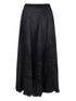 Diesel Long Silk Denim Skirt Black black