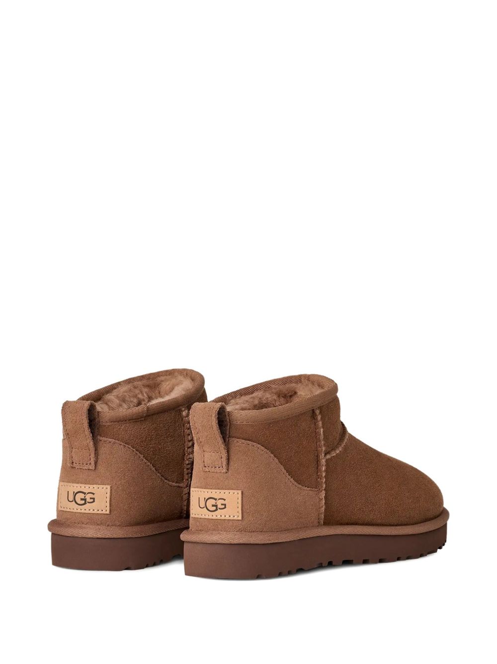 Ugg Australia Classic Ultra Mini Shearling Suede Boots Brown