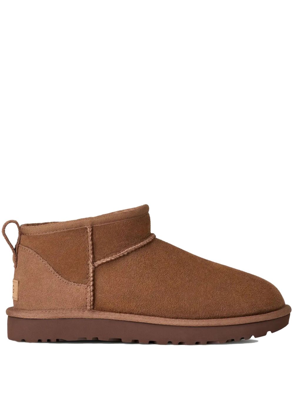 Ugg Australia Classic Ultra Mini Shearling Suede Boots Brown