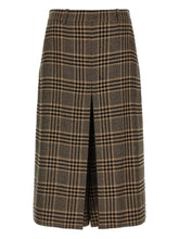 Saint Laurent Prince of Wales Checked Wool Trousers Black