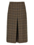 Saint Laurent Prince of Wales Checked Wool Trousers Black