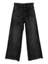 Diesel Flared Black Hemp Denim Jeans Black