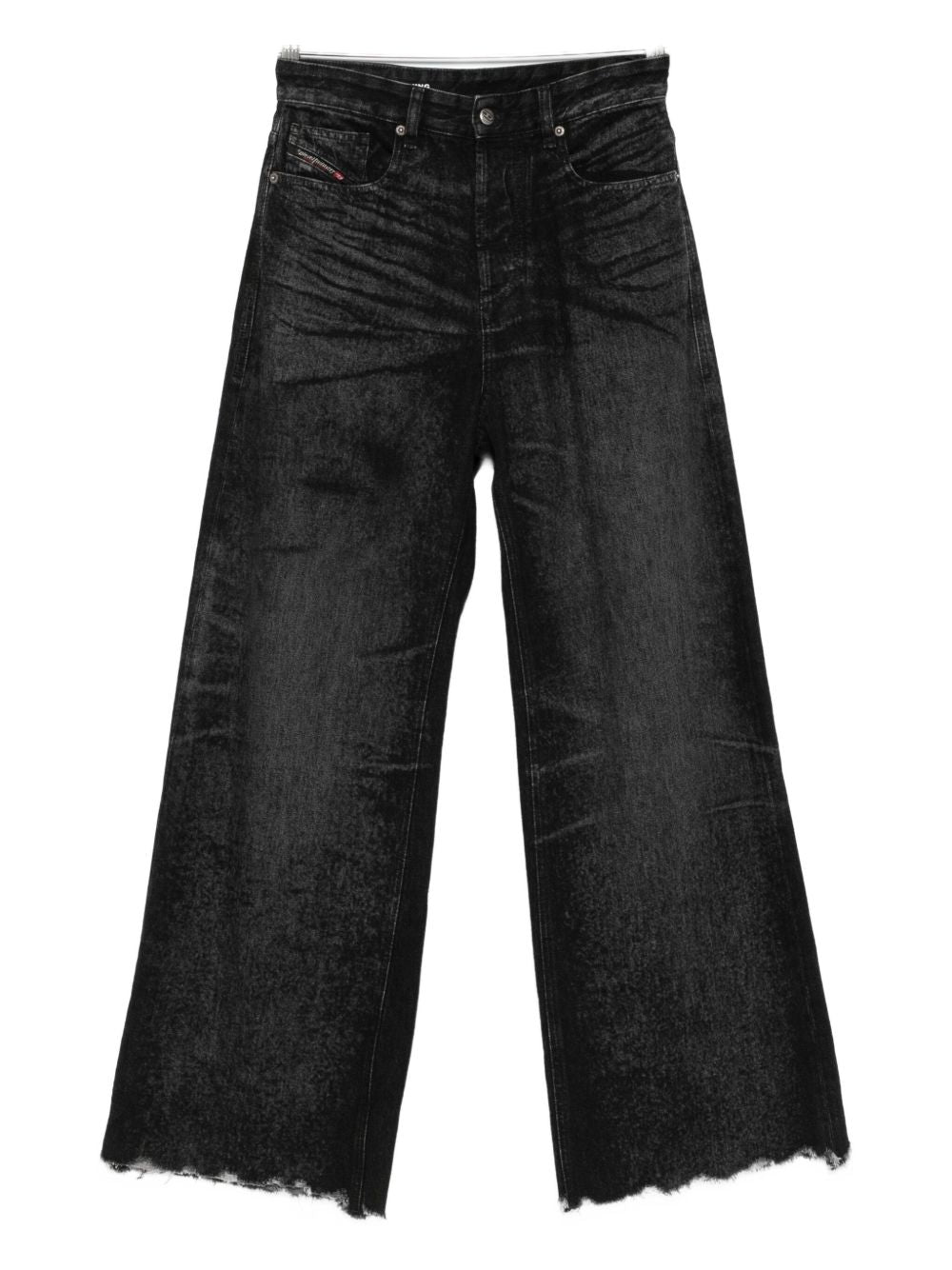 Diesel Flared Hemp Jeans Black black