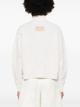 Elisabetta Franchi Wool-Cashmere High Neck Sweater Cream cream