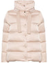Herno Chantilly Beige Padded Goose Down Coat Powder