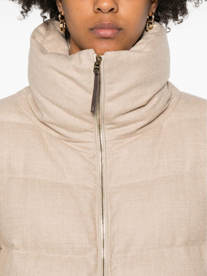 Herno Powder Wool-Blend Coat Powder