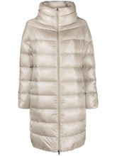 HERNO Matilde Silk-Nylon Midi Down Coat Powder
