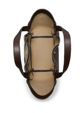 Tory Burch Romy Leather Shopper Tote Brown