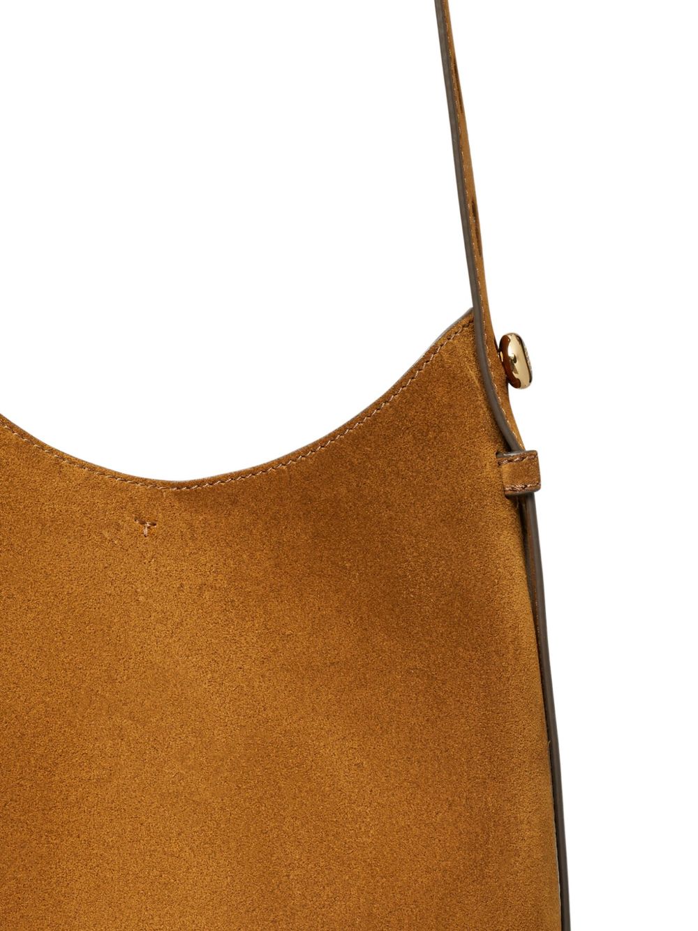 Tory Burch Romy Suede Leather Hobo Bag Leather Brown