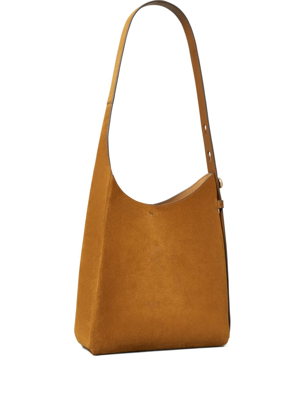 Tory Burch Romy Suede Leather Hobo Bag Leather Brown