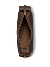 Tory Burch Romy Small Pebbled-Leather Shoulder Bag Brown