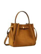 Tory Burch Romy Suede Leather Bucket Bag Leather Brown