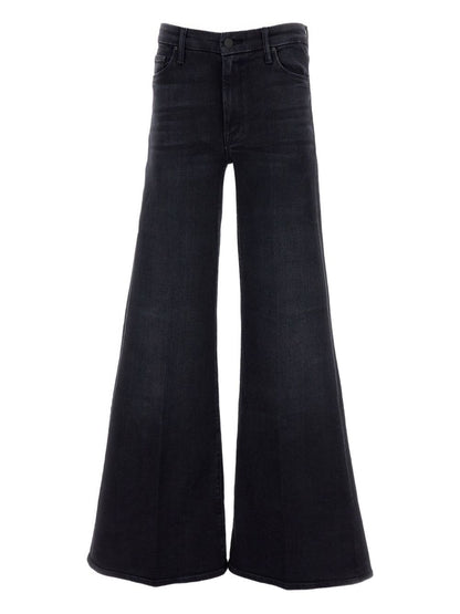 Mother Wide-Leg High Waist Denim Jeans Blue