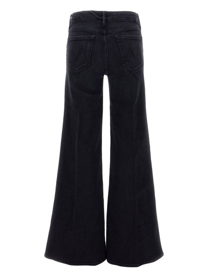 Mother Wide-Leg High Waist Denim Jeans Blue