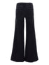 Mother Wide-Leg High Waist Denim Jeans Blue