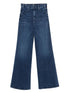 Mother The Hustler Roller Sneak Wide-Leg Jeans Blue