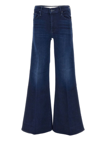 Mother The Twister Sneak Silk &amp; Nylon Denim Jeans Blue blue