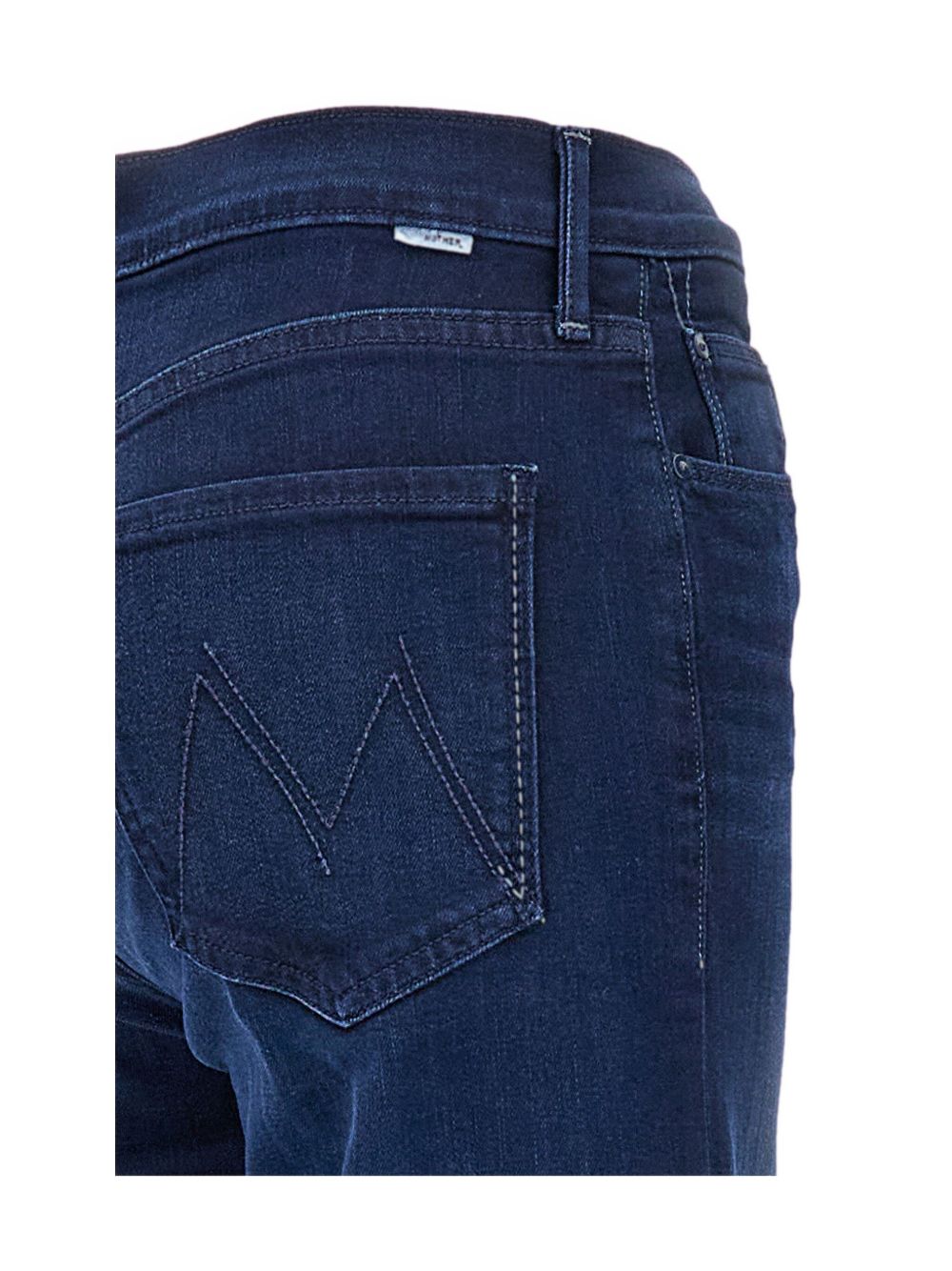 Mother The Twister Sneak Silk &amp; Nylon Denim Jeans Blue blue
