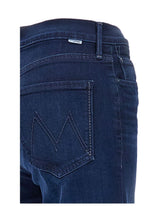 Mother The Twister Sneak Silk & Nylon Denim Jeans Blue blue