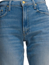 Mother The Spinner Zip Sneak Silk-Nylon Jeans Clear Blue