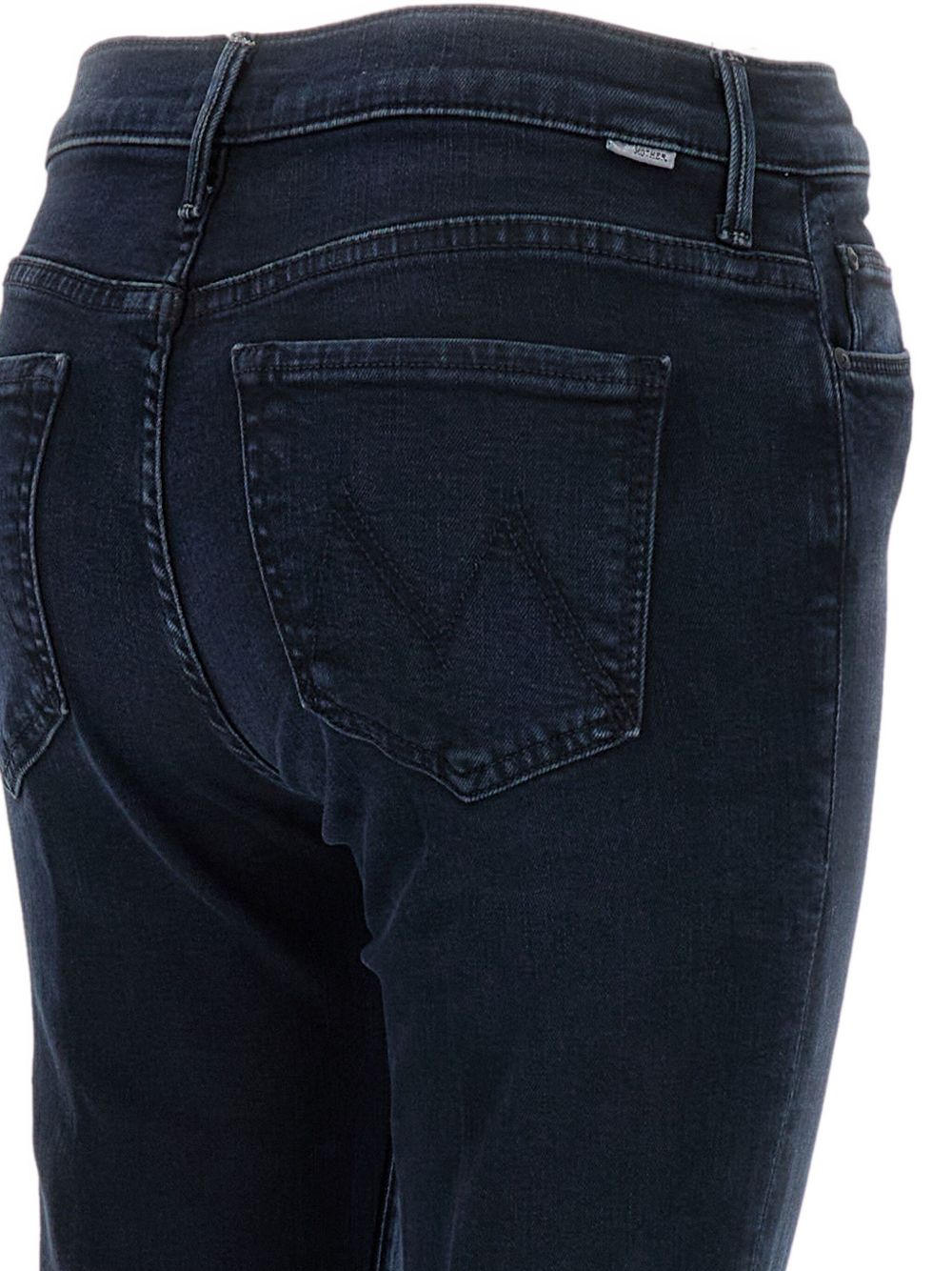 Mother The Weekender Silk-Nylon Blend Flared Jeans Blue blue