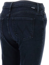 Mother The Weekender Silk-Nylon Blend Flared Jeans Blue blue