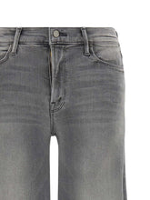 Mother The Twister Heel Grey Silk-Nylon Jeans grey