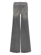 Mother The Twister Heel Grey Silk-Nylon Jeans grey