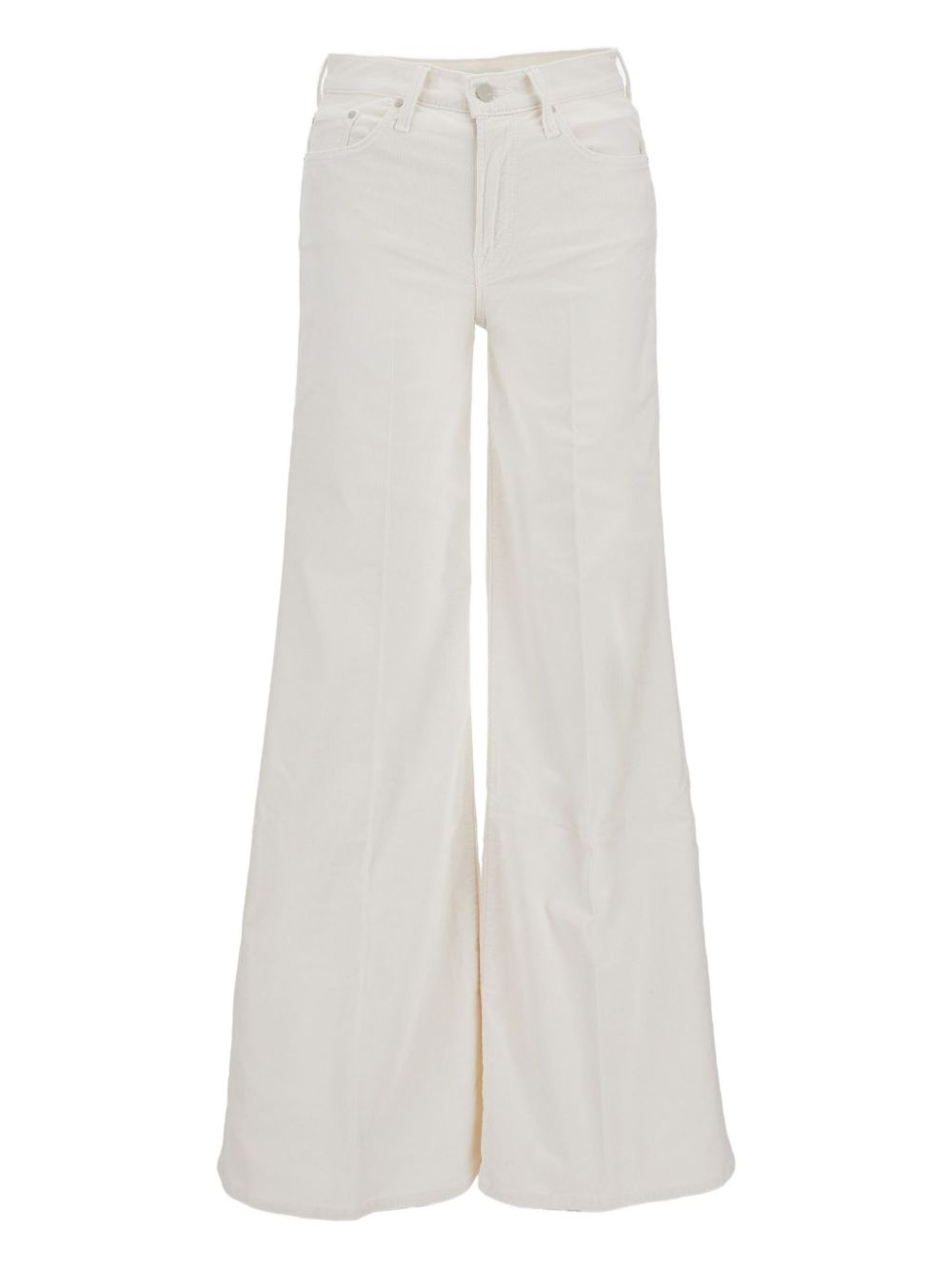 Mother The Twister Sneak Silk &amp; Nylon White Jeans White