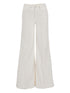 Mother The Twister Sneak Silk & Nylon White Jeans White