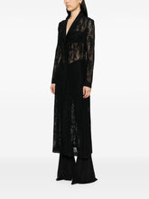 Norma Kamali Silk Single Breasted Coat Black