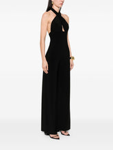 Norma Kamali Crossover-Strap Cut-Out Sleeveless Black Jumpsuit Black
